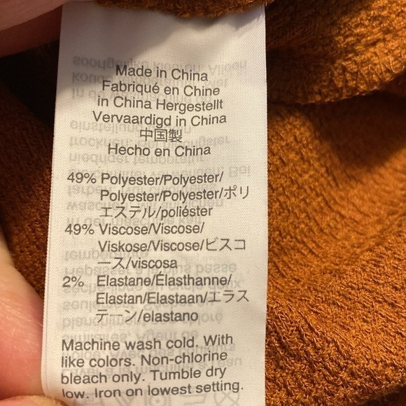 Madewell Texture & Thread Faux Wrap Side Tie Dress in Mustard Yellow Ochre Sz S - Picture 5 of 6